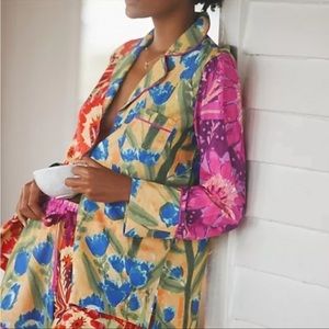 SET Roeqiya For Anthropologia Exclusiva Pajama Top And Bottoms NWOT- Sold Out